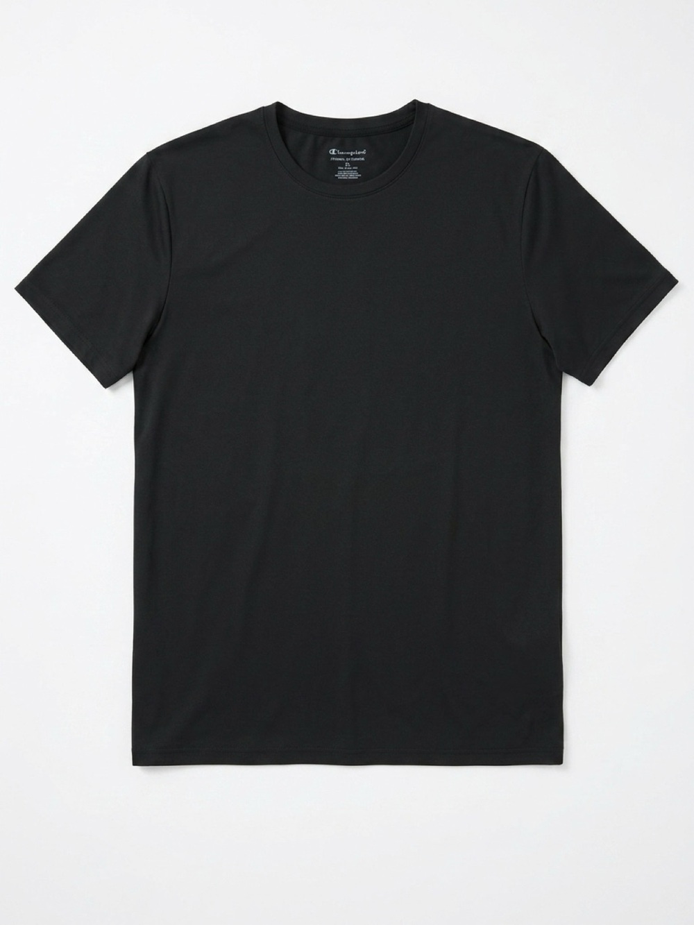 Champion Black Crewneck Short Sleeve Tee